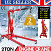 2 Ton Hydraulic Folding Engine Crane Stand Hoist lift Jack Lifting Garage Wheel