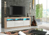 160cm TV Unit I Sideboard Cabinet I White High Gloss Doors I Free LED