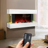 Electric Fire Surrounds Fireplace Suite Media Flame Bedroom Living Room Heater