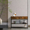 Console Rustic Table Narrow Entryway Table Vintage Console Table with Drawer