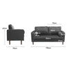 3 Seater Large Sofa Velvet Fabric Modern Couch Loveseat Settee for Home Office