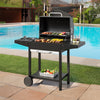 Black XL BBQ Charcoal Grill Barbecue Smoker Garden Outdoor Cooking Grill Steel