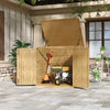 Large Wooden Double Wheelie Bin Store for 2 Bins Outdoor Garden Sheds Enclosure
