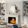 Large Gold Wall Mirror Glass Frame Living Room Hallway Modern Home Decor Display