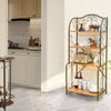 4-Tier Industrial Storage Organizer Display Stand Kitchen Baker Rack Open Shelf