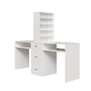 Table Makeup Dressing Station Double Desk Workstation Storage Equipment