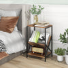 3-Tier Record Player Stand Record Holder Shelf Display Shelf Bedroom End Table