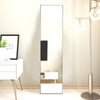 Full Length Over Door Mirror Door Hung Mirror Dormitory Wardrobe Bedroom Mirror