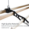 Clothes Airer Pulley Ceiling 6 Lath Hanging Traditional Mounted Dryer 1.2m Black