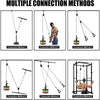 Fitness Cable Pulley System LAT Pull-Down Arm Workouts Attachment DIY Gym Home