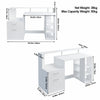 Computer Office Desk Writing Study Table Workstation w/ Shelves & Drawers White