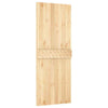 Sliding Door with Hardware Set 80x210 Solid Wood Pine G8D2