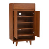 Wooden 5Tier Shoe Cabinet with 2Drawers Home Organizer for Entryway Tidy Storage