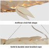 Wooden Rattan Pendant Light Fish Shape Hanging Ceiling Lamp LED Chandelier Shade