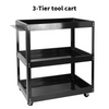 Tool Storage Heavy Duty Garage Trolley Workshop DIY 3 Tier Wheel Cart Shelf UK