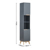 Modern 160cm Wooden 2 Door 2 Shelves Bathroom Cabinet Storage Unit with Legs UK