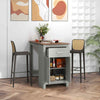 Counter Height Table Rectangular Pub Dining Table Kitchen Bar Table-Grey