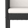 5 Piece Garden Bar Set with Cushions Poly Rattan Black vidaXL