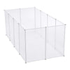 12 Panels Pet Playpen Fence DIY Puppy Rabbit Enclosure Exercise Plastic Cage