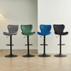 2x 360° Swivel Bar Stools Velvet Gas Lift Chairs Kitchen Pub Chair