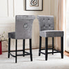 Breakfast Bar Stool Home Kitchen Pub Bar Stools wit Footrest High Backrest Chair