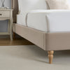 Dusk Wiltshire Stone Matte Velvet Double Bed Frame RRP £699
