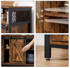 Industrial Storage Sideboard Large Rustic Cabinet Vintage Metal Console Table