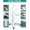 Wheels Medical Dental Clinic Trolley Carts w/ Laptop Pallet,Oral Scanner Holder