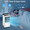 6L Portable Cooler Air Conditioning Unit Fan Humidifier W/ Remote Control 3 Gear