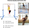 Kids Junior Gymnastic Training Bar Adjustable Horizontal High Bars Home Gym