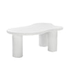 Cloud Coffee Table Modern White Coffee Table for Living Room Irregular Tea Table