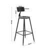 Outdoor Garden Patio Bar Table Indoor Home Bistro Set With 2/3 High Bar Stools