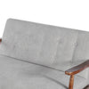 Mid Century Loveseat Sofa Wood Legs Couch Armchair Living Room Settee Kids Adult