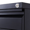 Lockable Filing Cabinet Pedestal Under Desk Storage Unit 3 Drawer Castors Table
