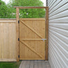 Wooden Garden Gate Outdoor Entrance Fence Security Door With Latch & Hings Kit
