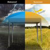 2X2m Pop-up Gazebo Marquee Canopy Outdoor Garden Wedding Tent Black/Grey/Blue
