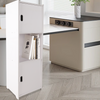 Waterproof Bathroom Storage Cabinet Free Standing Cabinet Organizer Unit White