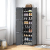 Shoes Storage Shelf Unit Hallway Shoe Rack Stand Flip Doors Dustproof Cupboard
