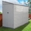 9FT Galvanized Steel Outdoor Bicycle Shed Bike Tool Storage House Garden Shed