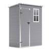 Lockable Outdoor Plastic Garden Storage Shed Bike Tools Shed House Cabin 5x3ft