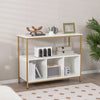 3-Tier Wooden Buffet Sideboard Modern Pantry Storage Cabinet With 3 Compartments