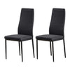 2/4/6 Dining Chairs Side Chairs High Back Velvet/Faux Leather Padded Seat Home