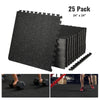VEVOR Interlocking Floor Mats Fitness Flooring Tiles 25 PCS 1/2" Thick 24" x 24"
