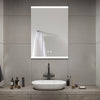 Horizontal LED Bathroom Mirror Cabinet Wall Demister Pad, Sensor, Shaver Socket
