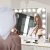 18 LED Bulb Hollywood Makeup Mirror Large 80x60cm Vanity Light Mirror Charging