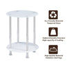 Nest of 3 Black Clear Tempered Glass Side End Lamp Sofa Tables Nested Tables