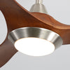 52" Ceiling Fan Chandelier Light 3 Color LED Remote Control Reverse/Timer/6Speed