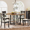 Tribesigns Round Dining Table for 4-6 People, 120 CM Kitchen Table, ONLY Table