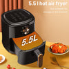 5.5L Air Fryer Manual Kitchen Oven 1800W Oil Free Low Fat Healthy Frying Xecrpz