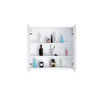 Bathroom Cabinet with Mirror Wall Mounted Storage Cupboard Adjustable Shelf UK